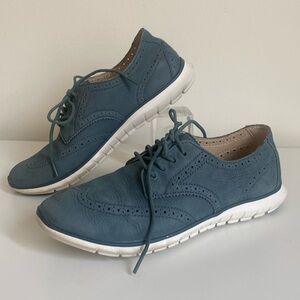 Hush Puppies Women's Zula Tricia Oxford Leather Lightweight Sneakers